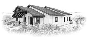 Marymount Library Sketch